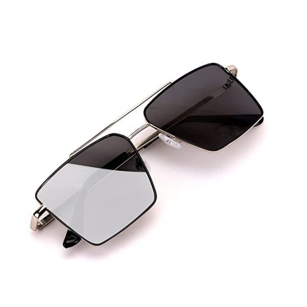 Retro Rectangular Aviator Sunglasses